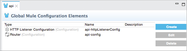 Global element configuration interface for API autodiscovery settings
