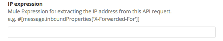 IP Expression field for extracting the IP address